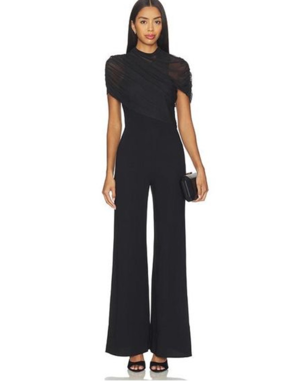 Amanda Uprichard Women's Black Evianna Jumpsuit